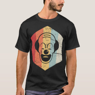 Retro Vintage Creepy Clown Icon T-Shirt