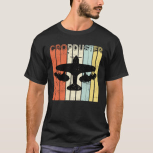 Retro Vintage Crop Duster AG Pilot T-Shirt