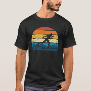 Retro Vintage Cross Country Skiing Winter Sports T-Shirt