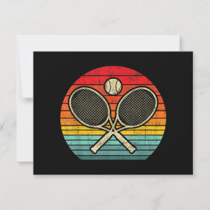 Retro Vintage Crossed Tennis Racket - Sports Lover