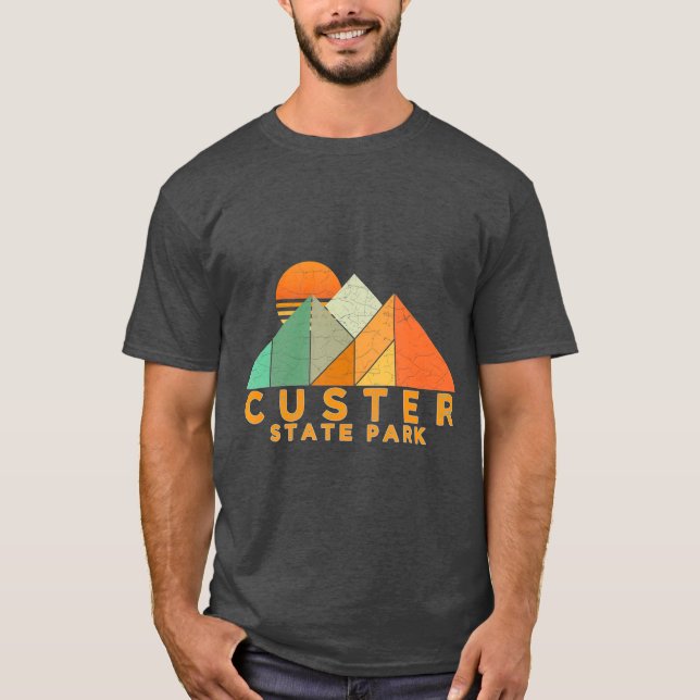Retro Vintage Custer State Park T-Shirt (Front)