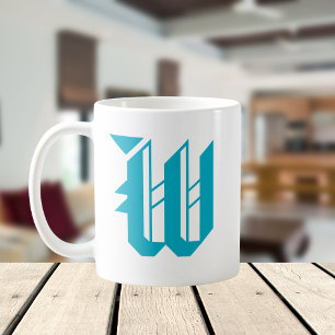Retro Vintage Custom Initial Coffee Mug