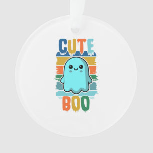Retro Vintage Cute Halloween Ghost Ornament