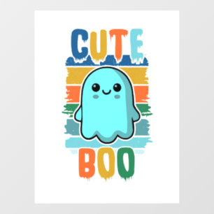 Retro Vintage Cute Halloween Ghost Window Cling
