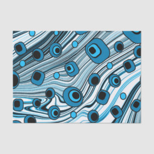 Retro Vintage Cute Pattern with Groovy Style Tissue Paper