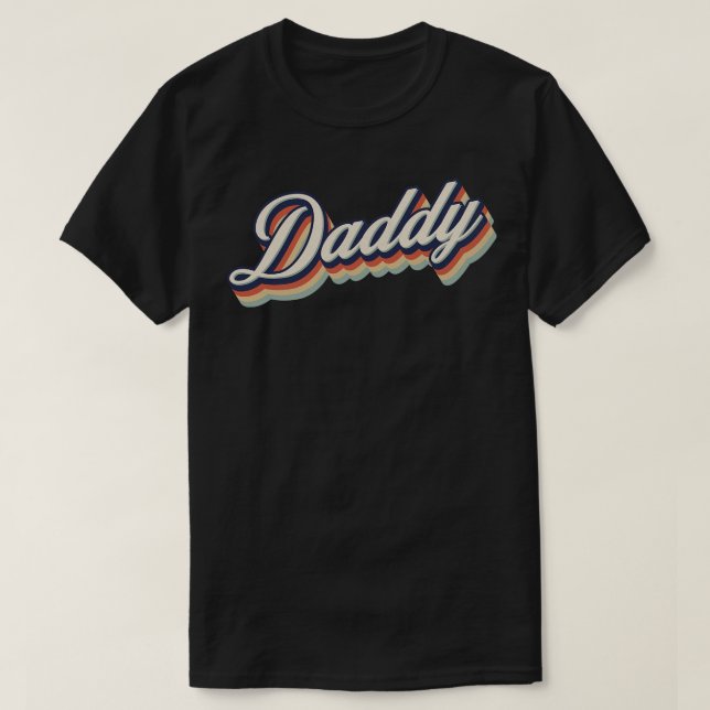 Retro Vintage Daddy T-Shirt (Design Front)