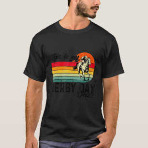 Retro Vintage Derby Day Horse Racing Derby Dress T-Shirt