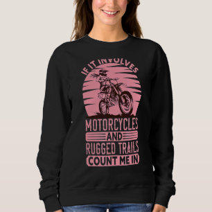 Retro Vintage Dirt Bike Motocross Mx Enduro Motorc Sweatshirt