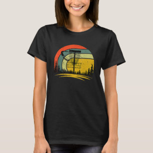 Retro Vintage Disc Golf Frolf Flying Disc Sport Lo T-Shirt