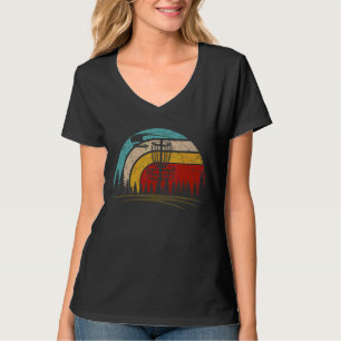Retro Vintage Disc Golf Frolf Flying Disc Sport T-Shirt