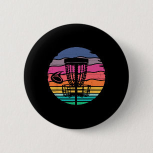 Retro Vintage Disc Golf Shirts Disc Golf Clothing  6 Cm Round Badge