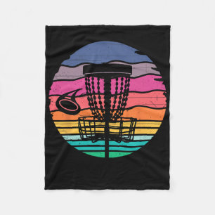 Retro Vintage Disc Golf Shirts Disc Golf Clothing Fleece Blanket