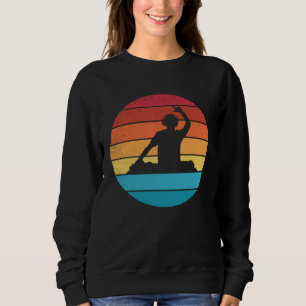 Retro vintage DJ party music 2 Sweatshirt