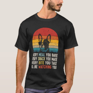 Retro Vintage Dog Funny French Bulldog Dog Owner L T-Shirt