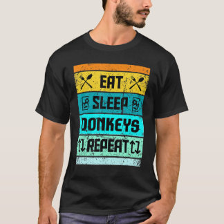 Retro Vintage Donkey Funny For Men Women Kids T-Shirt