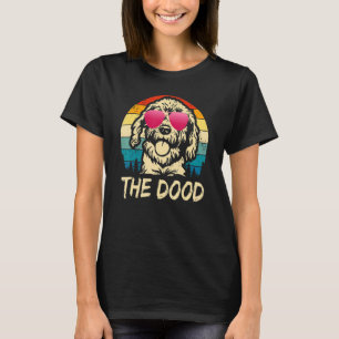 Retro Vintage Doodle The Dood Goldendoodle Kids Mo T-Shirt