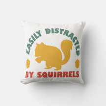 Retro Vintage Easily Distracted By Squirrels