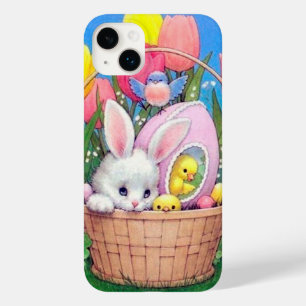 retro vintage Easter bunny  Case-Mate iPhone 14 Plus Case