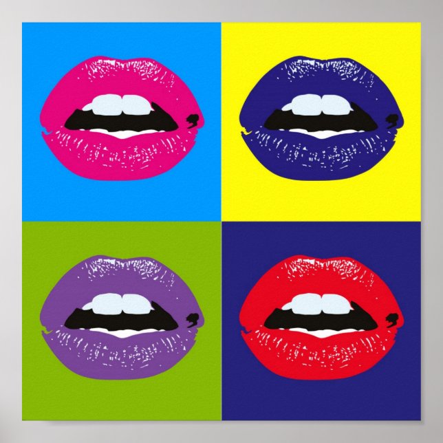 Retro Vintage Elegant Chic Hipster Pop Art Poster (Front)