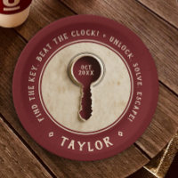 Retro Vintage Escape Room Detective Adventure Key