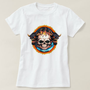 Retro Vintage Faded Comic Colours Demon Modern Art T-Shirt