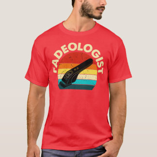 Retro Vintage Fadeologist Barber Barbershop T-Shirt