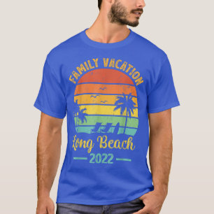 Retro Vintage Family Vacation 2022 California Long T-Shirt