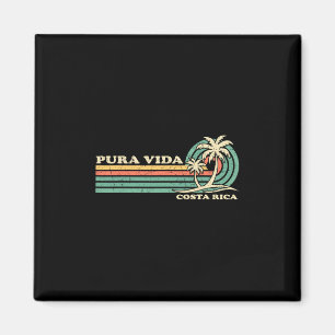 Retro Vintage Family Vacation Costa Rica Pura Vida Magnet
