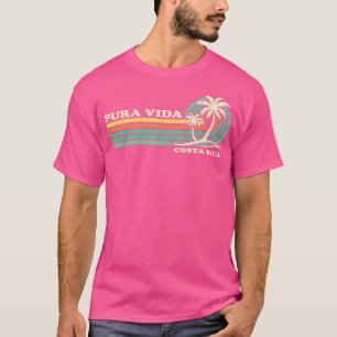 Retro Vintage Family Vacation Costa Rica Pura Vida T-Shirt