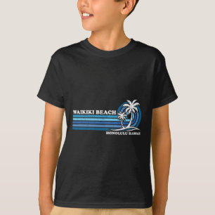 Retro Vintage Family Vacation Honolulu Hawaii Waik T-Shirt