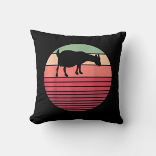 Retro Vintage Farmer Farm Animal Goat Lover Gifts Cushion