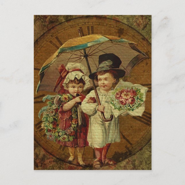 Retro Vintage Fine Art Postcard (Front)