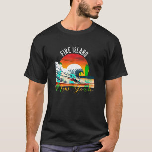 Retro Vintage Fire Island Souvenir Apparel Fire Is T-Shirt