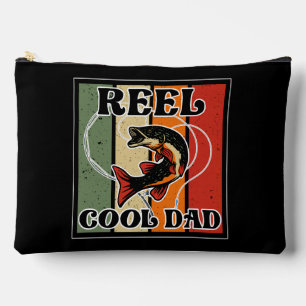 Retro Vintage Fishing Reel Cool Dad Fishing Lover Accessory Pouch