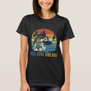 Retro Vintage Fishing Reel Cool Ong Noi Father's D T-Shirt
