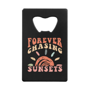 Retro Vintage Forever Chasing Sunsets Summer Vacat