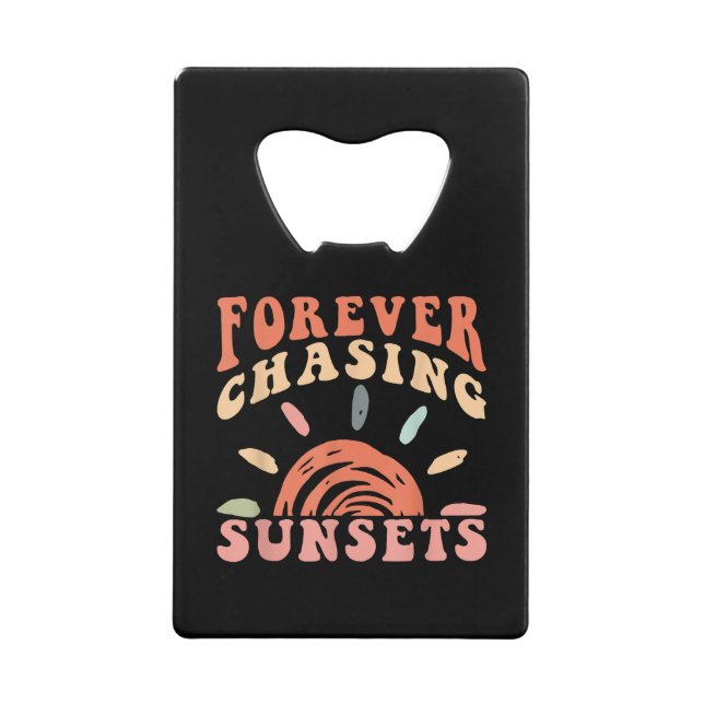 Retro Vintage Forever Chasing Sunsets Summer Vacat (Front)