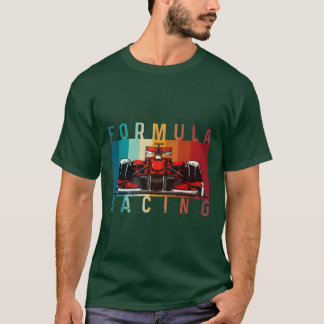 Retro Vintage Formula Racing Lovers Race Car frien T-Shirt