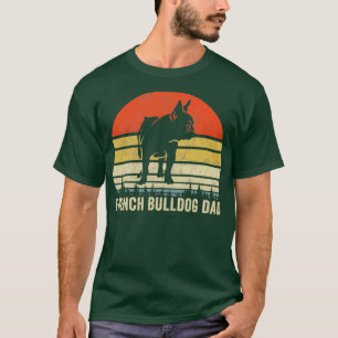 Retro Vintage French Bulldog Dad Gift T-Shirt