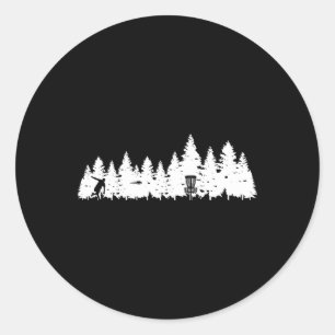 Retro Vintage Frisbee Golf Player Disc Golf 1 Classic Round Sticker
