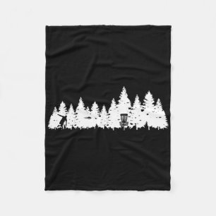 Retro Vintage Frisbee Golf Player Disc Golf 1 Fleece Blanket