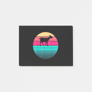 Retro Vintage Funny Animal Lover Goat Farmer Post-it Notes