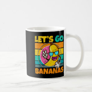 Retro Vintage Funny Banana Meme Let Go Banana Peac Coffee Mug
