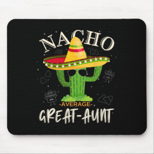 Retro Vintage Funny Nacho Average Great-aunt Famil Mouse Mat