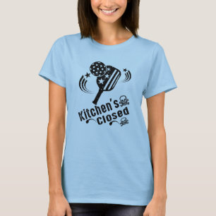 Retro Vintage Funny Pickleball Kitchen's Closed T-Shirt