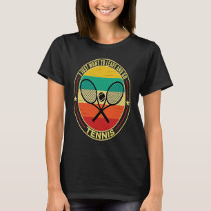 Retro Vintage Funny Tennis Outfit Tennis Player Co T-Shirt