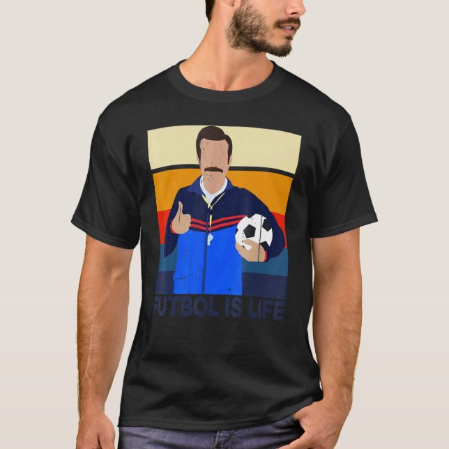 Retro Vintage Futbol Is Life Essential T-Shirt (Front)