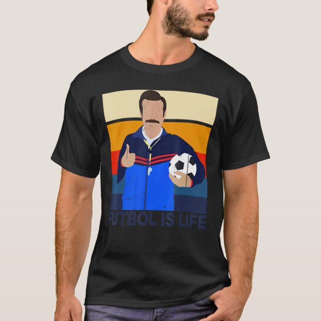Retro Vintage Futbol Is Life Essential T-Shirt (Front)