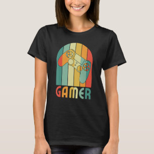 Retro Vintage Gamer Video Game Lover Gamer Boyfrie T-Shirt