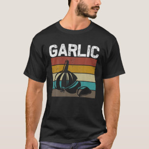 Retro Vintage Garlic Spice Cooking Food T-Shirt